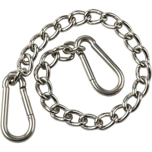 800 Pound Load MDAIRC Hammock Chain with 2 Locking Snap Hooks Chain for Hanging Chair Stainless Steel Straight Link Chain 2 pcs Pack 800 Pound Load MDAIRC Hammock Chain with 2 Locking Snap Hooks Chain for Hanging Chair Stainless Steel Straight Link Chain 2 pcs Pack